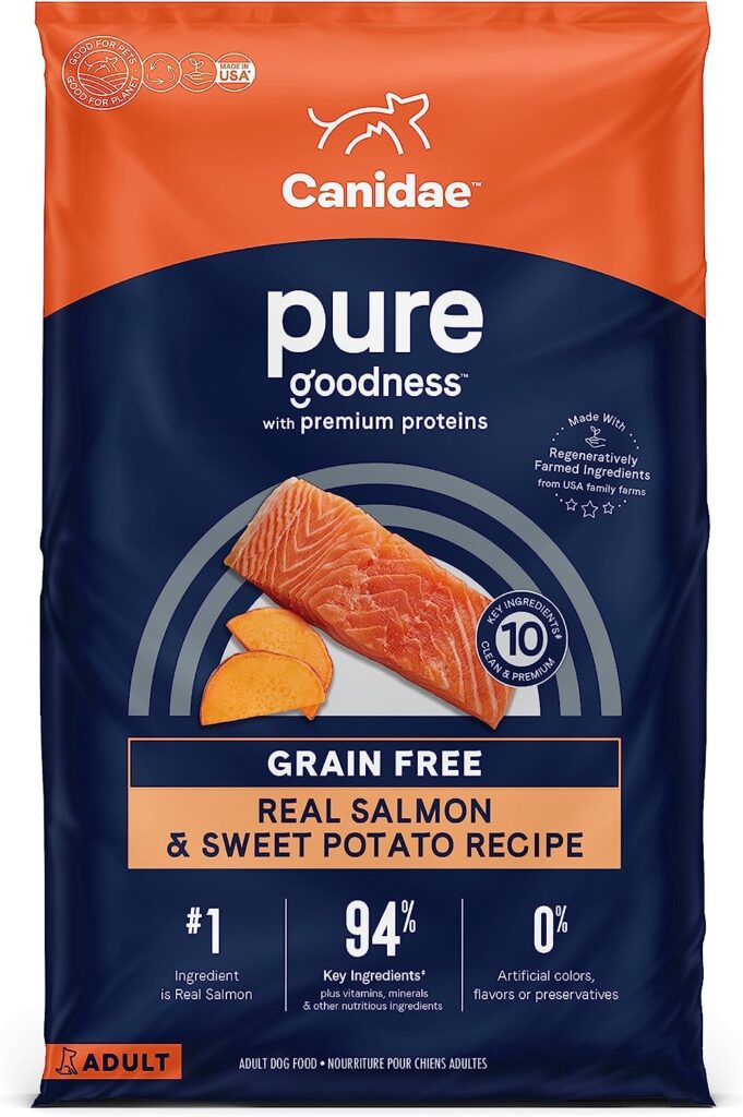 Canidae Real Salmon & Sweet Potato Recipe – 22lb